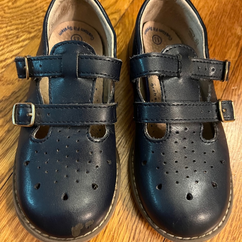 Girls Navy 8.5 Footmates